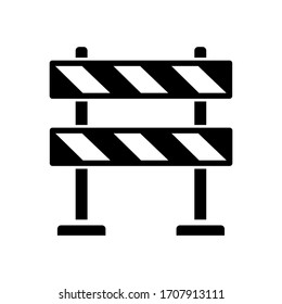 roadblock icon design, flat style trendy collection