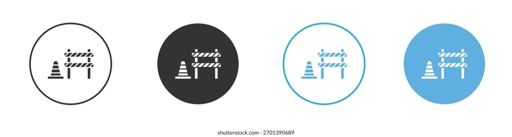 Roadblock icon. Graphic icon design template
