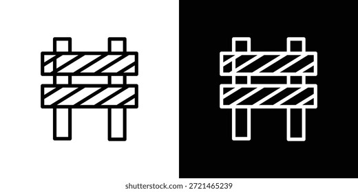 Straßenblocksymbol Logo-Konzept in Strichen