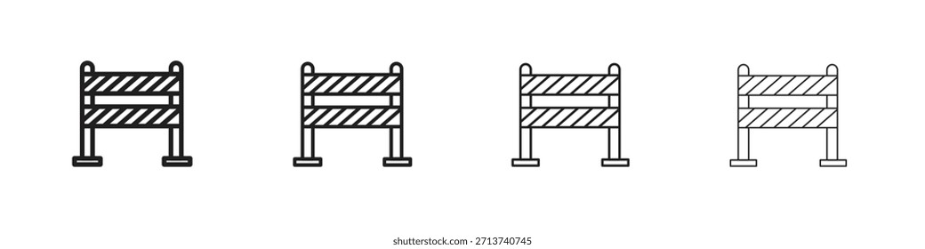 Symbol für die Kontur des Straßenblocks Bearbeitbare Stroke-Auflistung.