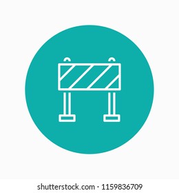 roadblock icon vector
