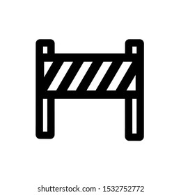 Roadblock icon, vector illustration. Flat design style. vector roadblock icon illustration isolated on White background, roadblock icon Eps10. roadblock icons graphic design vector symbols.