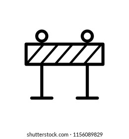 Roadblock icon vector image illustration.