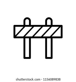 Roadblock icon vector image illustration.