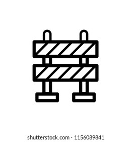 Roadblock icon vector image illustration.