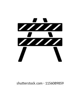 Roadblock icon vector image illustration.