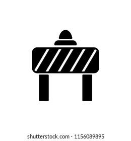 Roadblock icon vector image illustration.