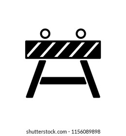 Roadblock icon vector image illustration.