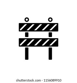 Roadblock icon vector image illustration.