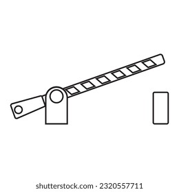 roadblock icon vector template illustration logo design