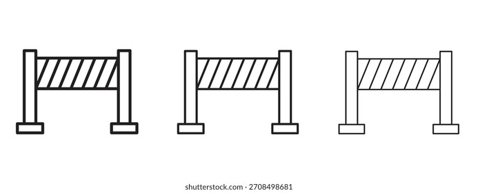 Straßenblocksymbole. Pixel perfekte Vektorsymbol-Sammlung