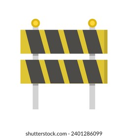 Roadblock illustrated on white background