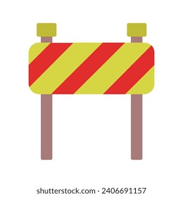 Roadblock illustrated on white background