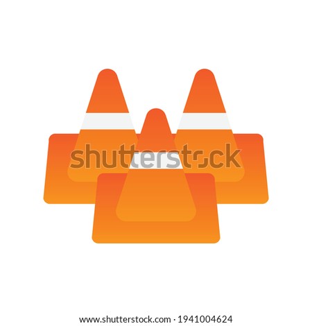 roadblock for medium road sign is impassable