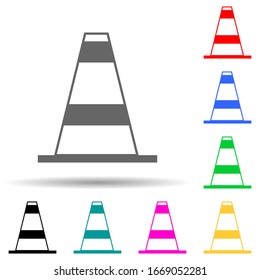 roadblock multi color style icon. Simple thin line, outline vector of web icons for ui and ux, website or mobile application