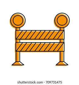 roadblock road safety icon image 