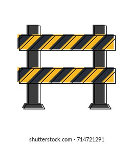 roadblock road safety icon image