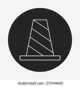 Roadblocks line icon