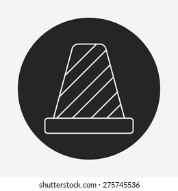 Roadblocks line icon