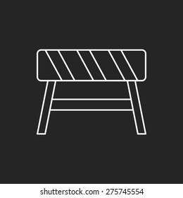 Roadblocks line icon