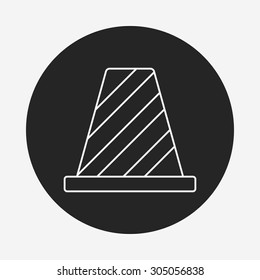 Roadblocks line icon