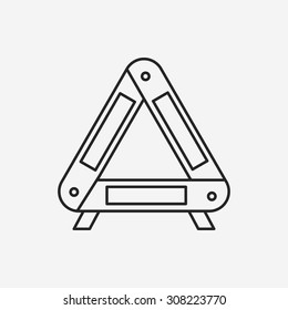 Roadblocks line icon