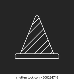 Roadblocks line icon