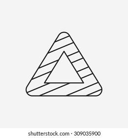 Roadblocks line icon