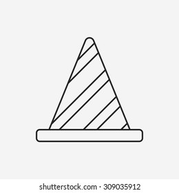 Roadblocks line icon