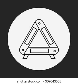 Roadblocks line icon
