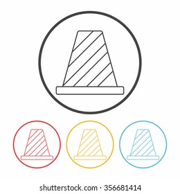Roadblocks line icon