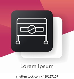 Roadblocks line icon