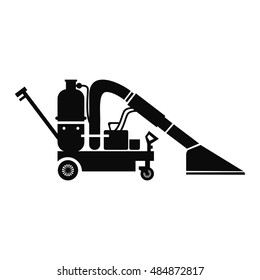 Road-building machines for the production of hot air flow icon