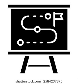 Roadmap Icon Element For Design
