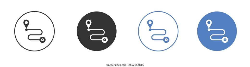 Diseños gráficos de logotipo de icono de hoja de ruta