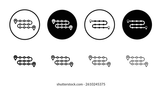 Roadmap icon Logo symbol sign set