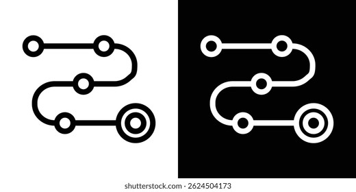 Roadmap icon. Logotype vector set