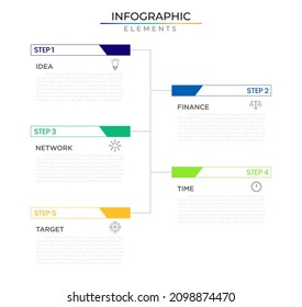 Roadmap Infographic plan design with icons. Annual business timeline process template for presentation and report.