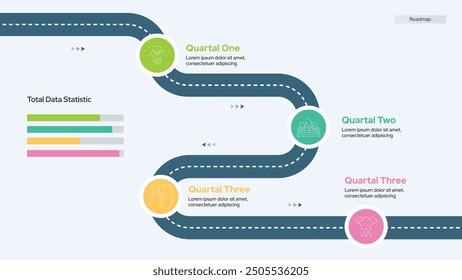 Infografía de hoja de ruta, Plantilla de infografía para empresas