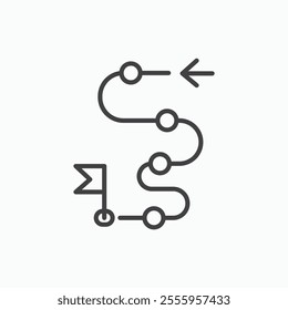 Roadmap isolated icon. vector illustration.