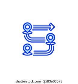 Roadmap line icon. Universal creative premium symbol. Vector sign icon logo template. Vector illustration