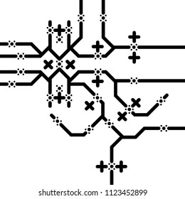 Roadmap style illustration 