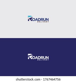Roadrun Delivery Logo Design. with R letter logo 
