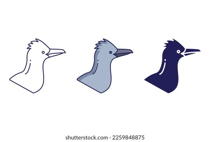 Roadrunner bird icon vector illustration
