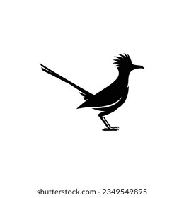 roadrunner bird logo vector icon illustration