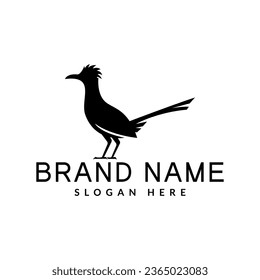 roadrunner bird logo vector icon illustration