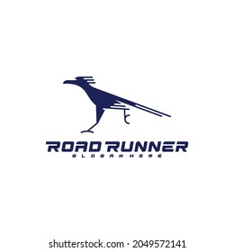 Roadrunner bird logo vector illustration. creative design template