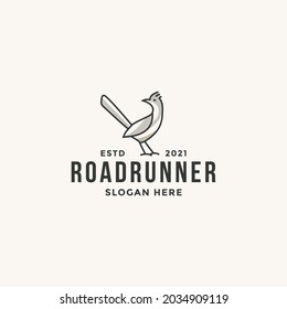 Roadrunner logo design vector illustration