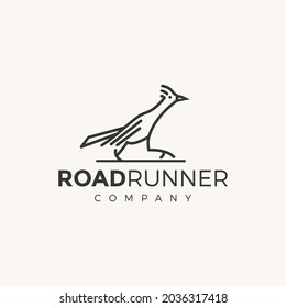 Roadrunner Logo Design Vector Illustration