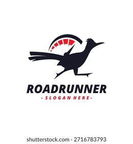 Vector del logotipo de Roadrunner, icono, emblema, concepto de diseño de logotipo de movimiento de velocidad, símbolo creativo de pájaro.